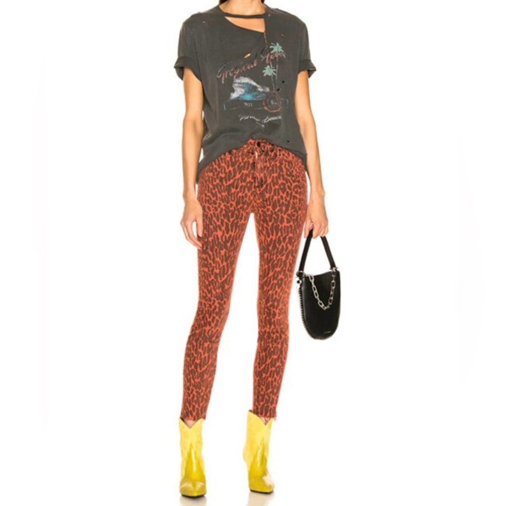 Mother Denim High Waisted Looker Ankle Fray